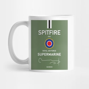 Spitfire Supermarine Great Britain UK London RAF WW2 Mug